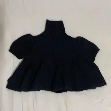 SPORTMAX 블랙 하이넥 플레어 니트