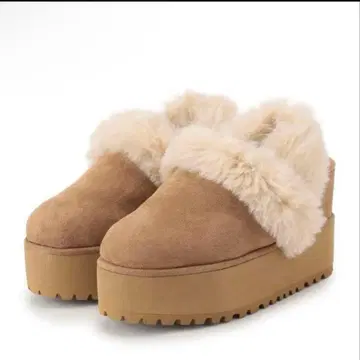 ESPERANZA 통굽 2WAY 페이크 무스탕 클로그