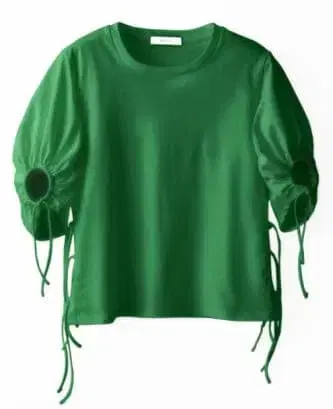 새상품급 MURRAL 미우랄 Chipped half sleeve top