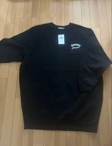 RODEO Crowns 블랙 맨투맨 FREE