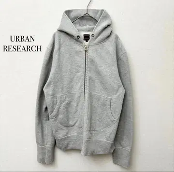 어반 리서치 후드티 [ M ] 그레이 더블 지퍼 일본제 후디