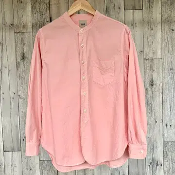 FOB FACTORY 밴드 카라 셔츠 핑크 에프오비