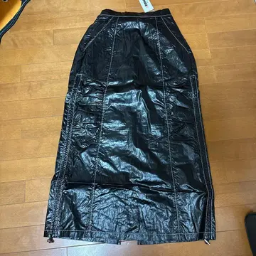 atmos 블랙 롱 스커트 S