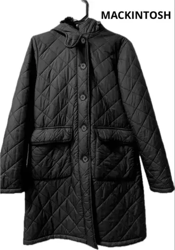 MACKINTOSH 퀼팅 코트 보아 안감 롱 후드 부착 사이즈 38