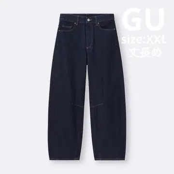 [ 새상품급 ] GU 배럴 레그 청바지 A+EC [ 긴 길이 81cm ]