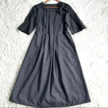 [컨디션 최상] 에네스베 원피스 UBA7 ROBE 플리츠 디자인 그레이