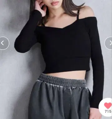 GYDA 카슈쿨 디자인 오프숄더 상의