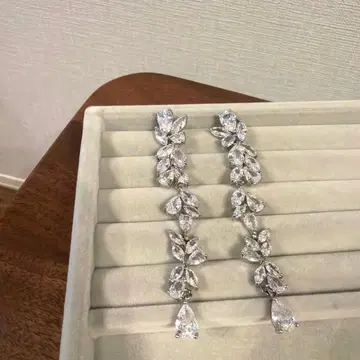 BRIDE ME 브라이덜 귀걸이 [ ZP-57 ] 큐빅 지르코니아 귀걸이