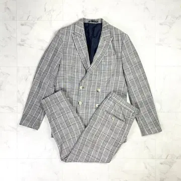 ZARA 체크 무늬 셋업 팬츠 수트 남성용 그레이 50*LD351