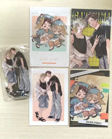 골든 스파클 아크릴 스탠드 엽서 스즈마루 민타 선생님