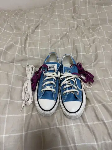CONVERSE 블루 스니커즈 23.5cm