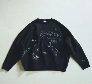 fofofofa FAVOR SWEAT / NIGHT (black)