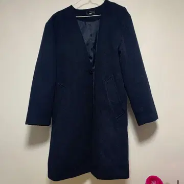 HARE 네이비 롱 코트 M 사이즈