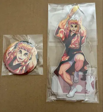 귀멸의 칼날 렌고쿠 쿄쥬로 아와오도리 아크릴 스탠드 캔뱃지