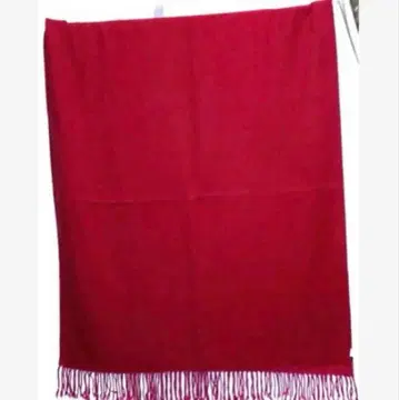 새상품급 선명한 빨간색 품격 있는 루비 레드 머플러