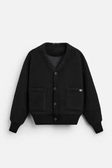 ZARA 부클레 소재 자켓 블랙 S