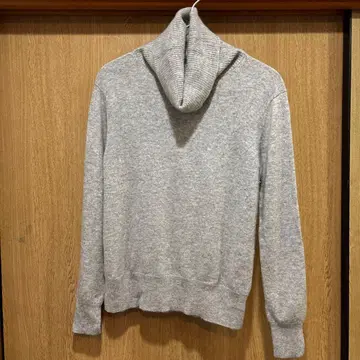 유니클로 UNIQLO 터틀넥 스웨터 그레이 캐시미어 100%