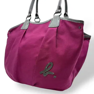 에네스베 보야주 숄더백 숄더 캔버스 퍼플 계열 로고