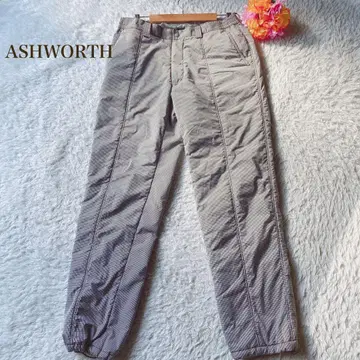 애쉬워스 체크 무늬 그레이 팬츠 골프웨어