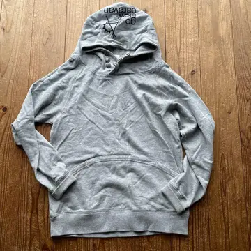 고 슬로우 카라반 후드 부착 그레이 후드티