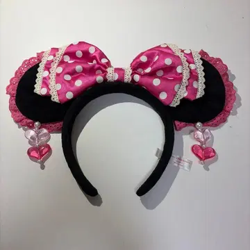 핑크 귀찌 머리띠 미니