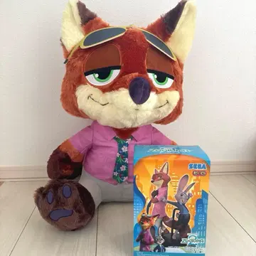 주토피아2 슈퍼 라지 봉제 인형 닉 프리미엄 피규어 세트