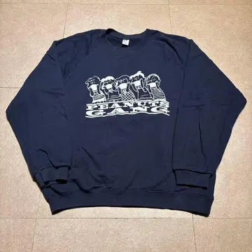 PEANUTS x SPORTSWEAR 트레이닝복 맨투맨 콜라보 네이비 L