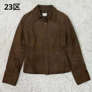 [레어] 23구 레더 자켓 A라인 짧은 기장 온워드 카시야마