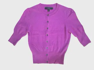 EXPRESS 100% 캐시미어 핑크 가디건