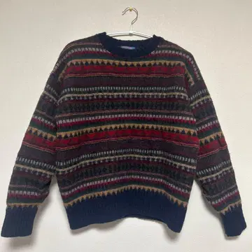 Pendleton 70년대 페어아일 패턴 니트 스웨터 XL 70s