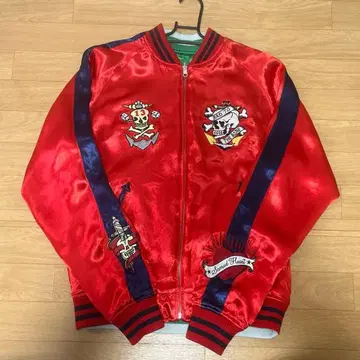 [레어] AVIREX 리버서블 스카잔 L 수베니어 자켓