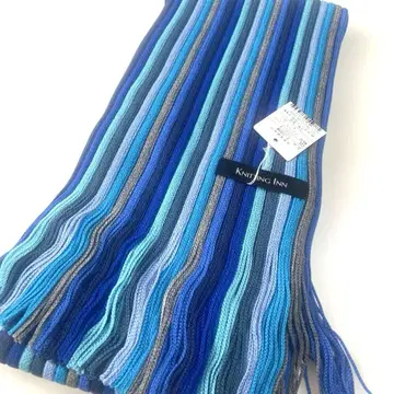 새상품 마츠이 니트 KNITTING INN 스트라이프 머플러
