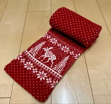 [새상품] INVERALLAN/인버아란 머플러 빨간색