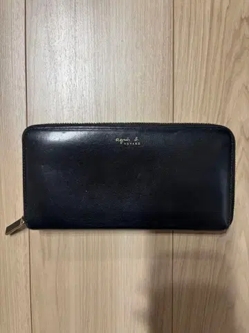 agnes b. 장지갑 블랙