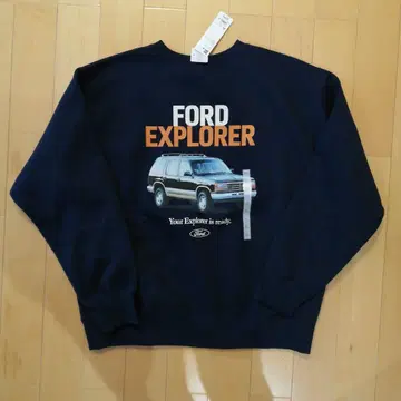 새상품 사이즈 XL 포드 익스플로러 맨투맨 네이비