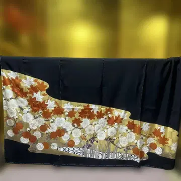 토메소데 블랙 토메소데 순수 실크 가에바