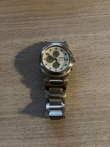 Nixon 실버 스테인리스 스틸 크로노그래프 손목시계