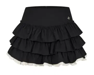 andwang Charm Frill Culotte Mini Skirt