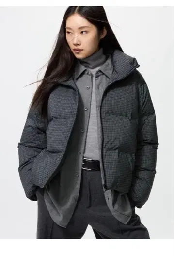 심리스 다운 숏 자켓