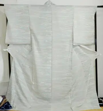 순수 실크 가봉 여름 기모노 명주지 마블 염색 호몬기 리메이크용