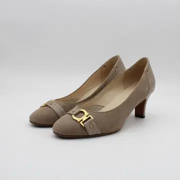 53 BARCLAY 버클레이 천연 가죽 벨트 펌프스 (23cm) 새상품급