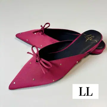 란다 RANDA 발렌타인 한정판 하트 플랫 뮬 레드 LL