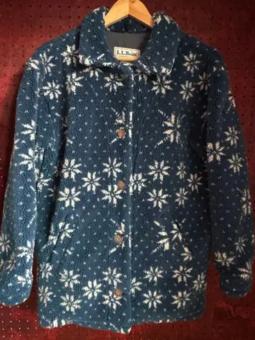 L.L.Bean 눈꽃 패턴 플리스 자켓