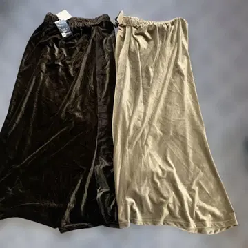 벨로아 타이트 스커트 2색 세트 M 벨로아