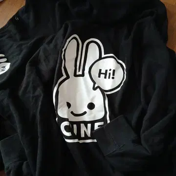 CUNE 블랙 후드티 L 사이즈