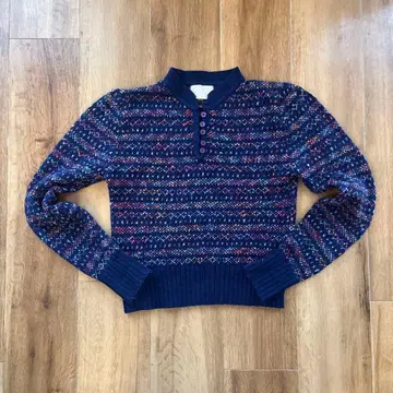 fheridam 빈티지 컬러풀 얇은 소재 니트