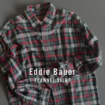 구제 의류 80s Eddie Bauer 플란넬 셔츠 울 리치 빈티지