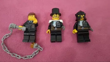 레고 미니 피규어 3개 세트 체인 포함