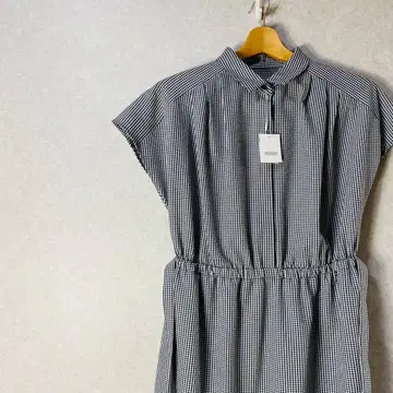 MACKINTOSHPHILOSOPH 미사용 깅엄 체크 반팔 셔츠 원피스