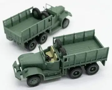 레어 1/48 제2차 세계 대전 군용 차량 2대 세트 챌린저용 덮개 부착